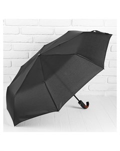 Зонт автоматический Однотонный 3 сложения 8 спиц R 47 см цвет чёрный Nnb