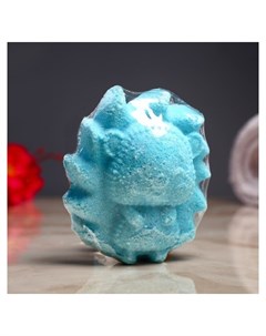 Шипучая бомбочка Ёжик с ароматом ванили голубая Добропаровъ