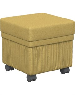 Банкетка BeautyStyle 5 с ящиком на колесах желтый П0005666 Мебелик