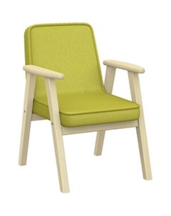 Кресло Ретро ткань лайм каркас лак П0005653 Мебелик