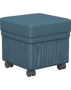 Банкетка BeautyStyle 5 с ящиком на колесах голубой П0005663 Мебелик