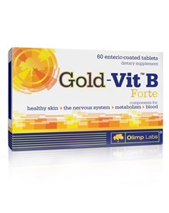 Биологически активная добавка к пище Gold Vit B Forte 190 мг 60 таблеток Витамины и Минералы Olimp labs
