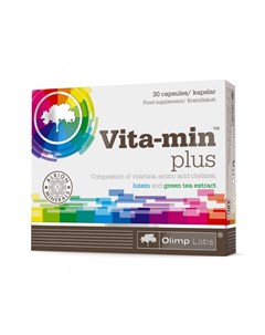 Биологически активная добавка Vita Min Plus 1043 мг 30 капсул Витамины и Минералы Olimp labs