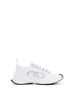 Белые кроссовки Run Gucci