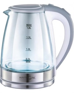 Чайник электрический MAXTRONIC MAX 207 1800Вт 1 8л серо белый Bit