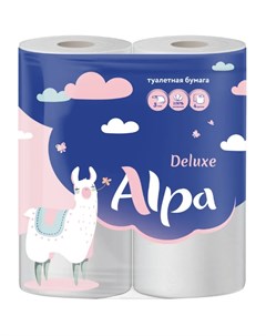 Туалетная бумага 3 слойная 4 рулона белая Alpa