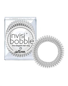 Slim Chrome Sweet Chrome Резинка браслет для волос мерцающий серебряный Invisibobble