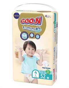 Японские подгузники Soft 4 L 9 14кг 52шт Goon