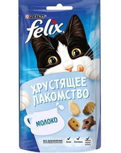 Хрустящее Лакомство для взрослых кошек со вкусом молока 60гр Felix