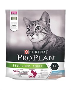 Сухой корм ProPlan для стерилизованных кошек и кастрированных котов треска и форель 400гр Purina pro plan