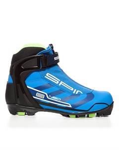 Лыжные ботинки NNN Neo 161 синий черный салатовый Spine