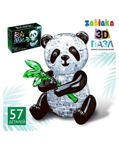 Пазл 3D Панда 57 деталей Zabiaka