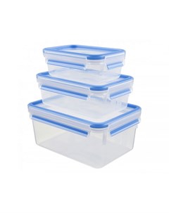 Набор контейнеров для хранения Clip Close 3шт синий Emsa