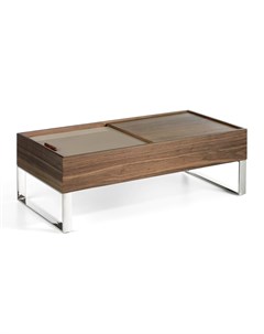 Журнальный столик с раздвижной крышкой коричневый 120x38x60 см Angel cerda