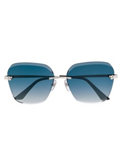Cartier солнцезащитные очки panthere один размер синий Cartier