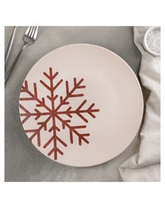 Тарелка обеденная Сказочная Снежинка 26 см Keramika