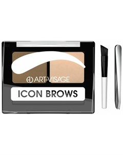 Тени для бровей двойные Icon brows Art-visage