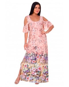 Платье вискозное Ницца персиковое рр Инсантрик