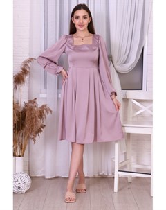 Платье шелковое Изабель розовое Инсантрик