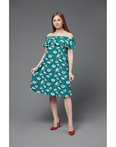 Платье штапельное Джуана зеленое рр Инсантрик