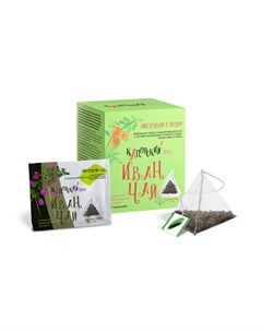 Чайный напиток Иван чай Time Листовой с медом пирамидки в саше 2 г х 20 шт Капорский