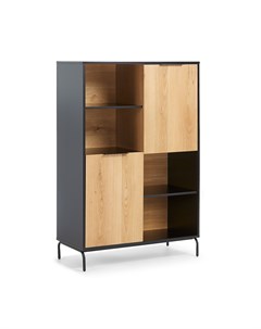 Книжный шкаф savoi коричневый 100x150x45 см La forma