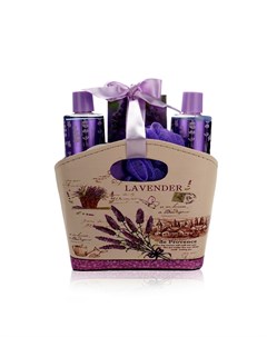 Женский Подарочный набор Lavender гель для душа 200мл пена для ванны 200мл лосьон для тела 50мл соль Без бренда