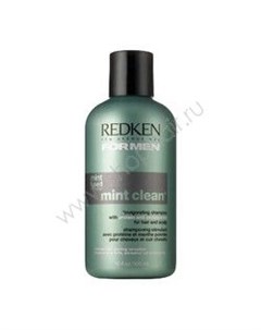 Brews Mint Clean Shampoo Тонизирующий шампунь для волос и кожи головы 300 мл Redken