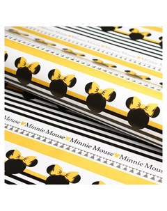 Бумага упаковочная Минни Маус 70х100 см Цвет желтый черный Disney