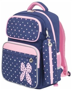 Рюкзак Complete с пеналом в комплекте эрго спинка Pink Bow 42х29х14 см 229972 Юнландия