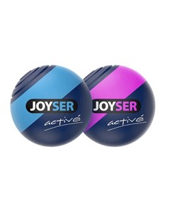 Active Игрушка для собак Два резиновых мяча с пищалкой размер M голубой розовый 6 3 см Joyser