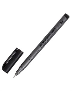 Ручка капиллярная для черчения ЗХК Сонет линер 0 6 мм цвет чёрный Невская палитра