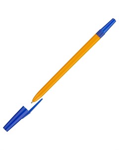 Ручка шариковая школьник цвет чернил синий 1 мм оранжевый корпус Союз