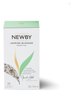 Чай цветок жасмина зеленый с жасмином 25 пакетиков Newby