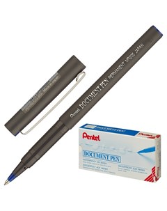 Роллер Document Pen 0 3мм метал клип синий ст япония Pentel