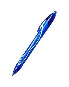 Ручка гелевая Gelocity Quick Dry синий автомат 0 35мм прорезин корпус Bic