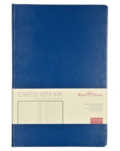 Ежедневник недатированный синий а5 145х215мм 320 стр br v megapolis Bruno visconti