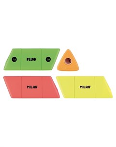 Точилка Fluo Slide 2 отверстия пластик цвет в ассорт Milan