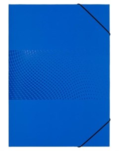 Папка картонная на резинке Digital синий Attache