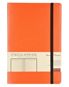Ежедневник недатированный оранжевый А5 Megapolis Soft 3 470 01 Bruno visconti