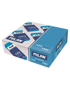 Ластик пластиковый 7024 мягкий синий в карт держателе Milan