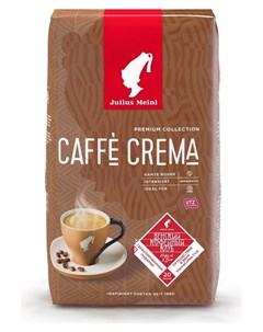 Кофе кафе крема премиум коллекция в зернах 1кг Julius meinl