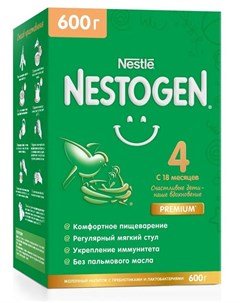4 Сухая молочная смесь для комфортного пищеварения с пребиотиками и лактобактериями 600гр Nestogen