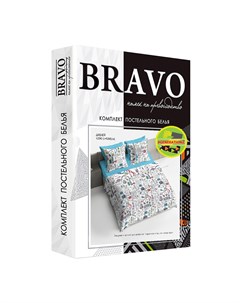 Комплект постельного белья Диджей 1 5 сп поплин Bravo