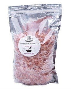 Розовая гималайская соль крупная 1 кг Salt of the earth