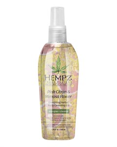Масло Pink Citron Mimosa Flower Energizing Herbal Body Cleansing Oil Очищающее Розовый Лимон и Мимоз Hempz