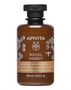 Гель Royal Honey Shower Gel With Essential Oils для Душа Королевский Мед с Эфирными Маслами 250 мл Apivita