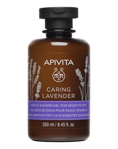 Гель Caring Lavender Gentle Shower Gel For Sensitive Skin для Душа Лавандовый Уход 250 мл Apivita