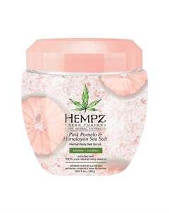 Скраб Pink Pomelo Himalayan Sea Salt Herbal Body Salt Scrub для Тела Помело и Гималайская Соль 155г Hempz