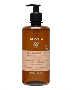 Шампунь Dry Dandruff Shampoo Celery Propolis против Перхоти для Сухих Волос с Сельдереем и Прополисо Apivita